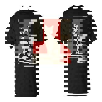 Avant Cat Painting Garde Art For Cat Lover Cat Mom Cat Dad T-Shirt | Mazezy