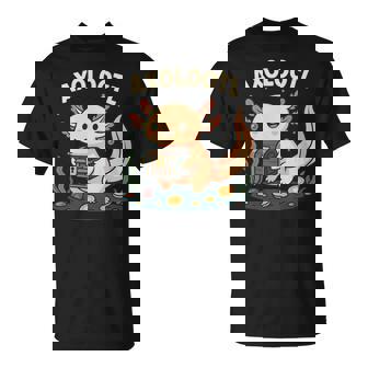 Axolotl Pun Loot Joke Animal Humor Gaming Axolootl RPG T-Shirt | Mazezy