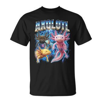 Axolotlintage 80S Retro Axolotl 90'S Hommes S T-Shirt - Cadeauxyz