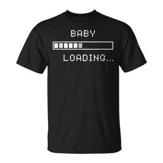 Baby Loading Divertido Futura Mamá Anuncio De Embarazo Camiseta unisex - Regaloses
