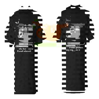 Baby Loading Please Wait ナマケモノのユーモア Tシャツ - Kawaiitshirt