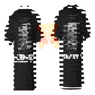 Bad Boy Teddy Bear Graphic tyle Fun Tシャツ - Kawaiitshirt