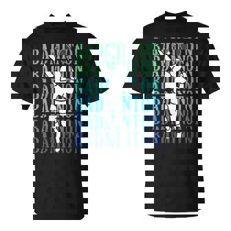 Badminton Player Players Coach Fans Boys Man Retro T-Shirt | Mazezy