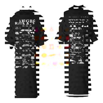 Baking Alphabet Abcs Baker Chef Baking Lover T-Shirt - Monsterry