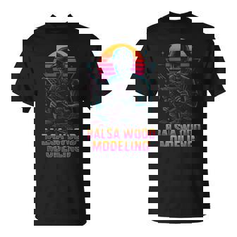 Balsa Wood Modeling Retro T-Shirt | Mazezy