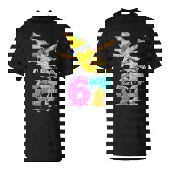 Banana Flying 67 Ice Cream Drip Six Seven Meme T-Shirt | Mazezy