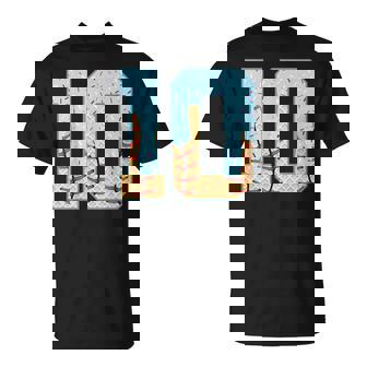 Baseball Drip 10 Year Old Ice Cream Drip Boys 10Th Birthday T-Shirt | Seseable FR