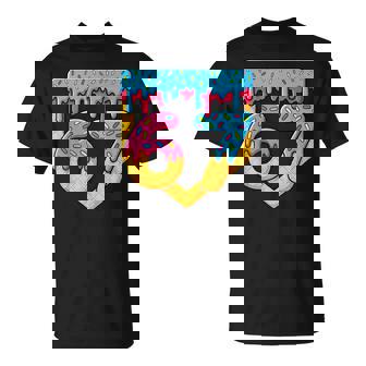 Baseball Ice Cream Drip Player 67 67th Birthday Kids T-Shirt | Mazezy