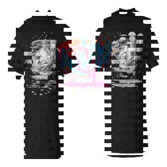 Baseball Ice Cream Drip Youth Respect The Drip T-Shirt | Seseable CA