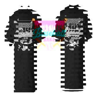 Baseball Nana Ice Cream Drip Softball Player Family T-Shirt | Mazezy