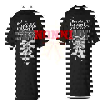 Baseball Nonni Coquette Bow T-Shirt | Mazezy