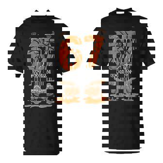 Basketball 67 Six Seven Gen Alpha Meme Drip T-Shirt | Mazezy