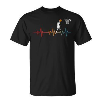 Basketball Heartbeat For And Girls T-Shirt - Thegiftio UK