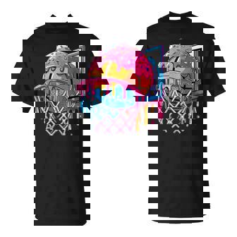 Basketball Player Ice Cream Basketball Hoop Drip T-Shirt - Thegiftio