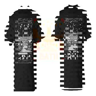 Bath England European Christmas Market Fun Family Tank Top T-Shirt | Mazezy