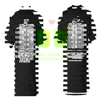 Batterie Amusante Entièrement Chargée Ensembleaint-Valentin Couple T-Shirt - Cadeauxyz