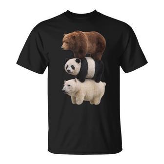 We Bears Realistic Stacked Bares Meme Animal T-Shirt | Mazezy