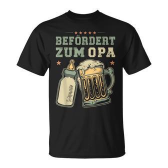 Befördert Zum Opa Werdender Opa Babyerkünden T-Shirt - Geschenkecke