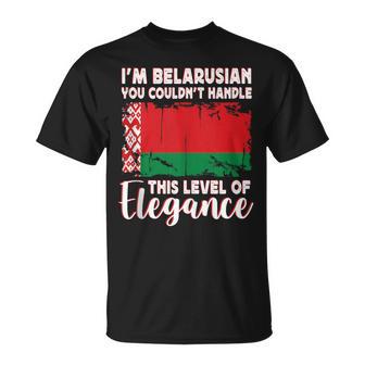 Belarus Flag Proud Elegant Belarusian Boyfriend Girlfriend Tank Top T-Shirt | Mazezy