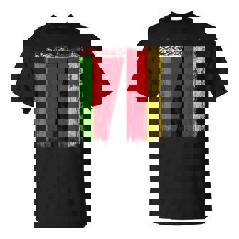 Belarus Germany Half Flag Belarusian German Unity Pride T-Shirt | Mazezy