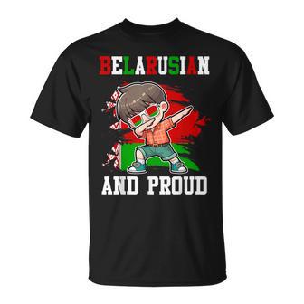 Belarusian And Proud Belarusian Boy Belarus Flag T-Shirt | Mazezy