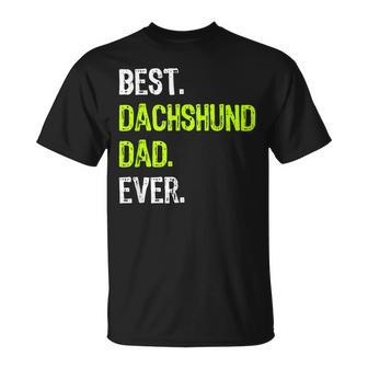 Best Dachshund Dad Ever Dog Lover Daddy Maglietta - Novitaregali