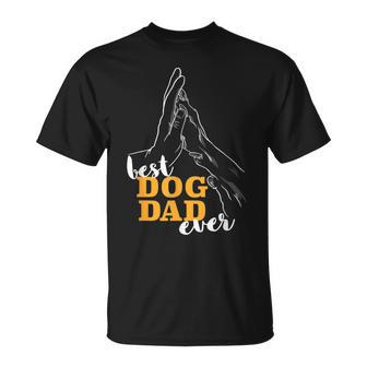 Best Dog Dad Ever I Bester Hundepapa Der Welt Hunde T-Shirt - Seseable