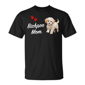 Bichpoo Dog Grandma Bonito Diseño De Perro Blanco Con Patas De Cachorro Camiseta unisex - Regaloses
