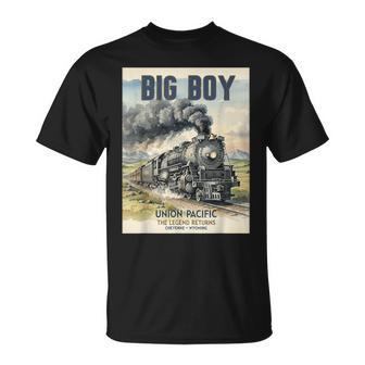 Big Boys Union Pacific Legend Comes Back Cheyenne Train T-Shirt | Mazezy
