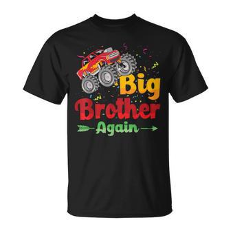 Big Brother Again Monster Truck Baby Announcement T-Shirt - Thegiftio UK