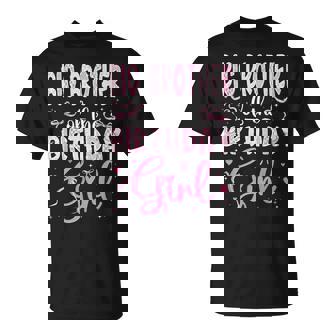 Big Brother Of The Birthday Girl Matching Pink Coquette Bow T-Shirt - Monsterry