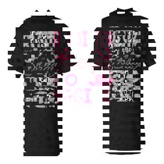 Big Sister Of The Birthday Cow Girl Rodeo Cowgirl Birthday T-Shirt | Mazezy