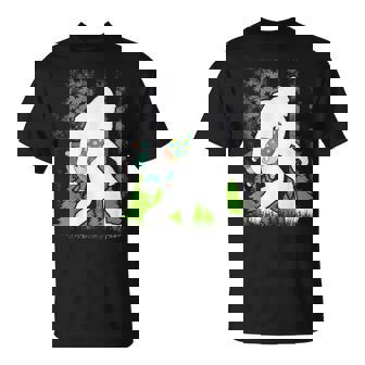 Bigfoot Carrying Gnome Cute Sasquatch T-Shirt | Mazezy