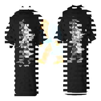 Bigfoot Doctor Sasquatch Medical Humor Cartoon T-Shirt | Mazezy