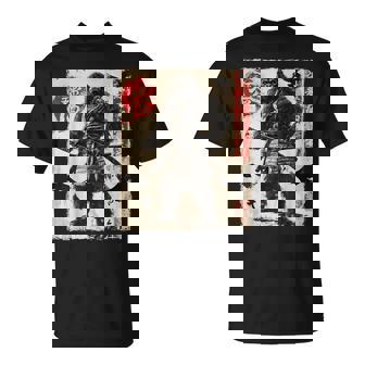 Bigfoot Sasquatch Samurai Graphic Japanese Warrior Anime T-Shirt | Mazezy