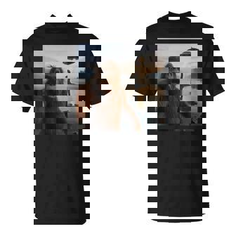 Bigfoot Selfie With Loch Ness Monster And UFO Aliens T-Shirt | Mazezy