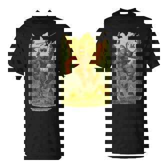 Bigfoot Ziplining Camping T-Shirt | Mazezy