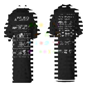 Biology Alphabet Science Education Teacher Student Chart T-Shirt | Mazezy