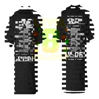 Birthday Boy Level 8 Unlocked 8Th Birthday Game Pixel T-Shirt - Seseable