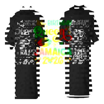 Birthday Queen Jamaica 2026 Birthday Trip Vacation T-Shirt | Mazezy