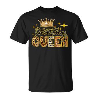 Birthday Queen Ladies American Afro Girls Party T-Shirt | Mazezy