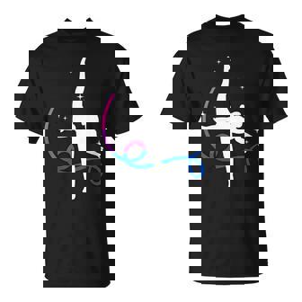 Bisexual Gymnast Acrobat Gymnastics Bi LGBTQIA Pride Month T-Shirt | Mazezy