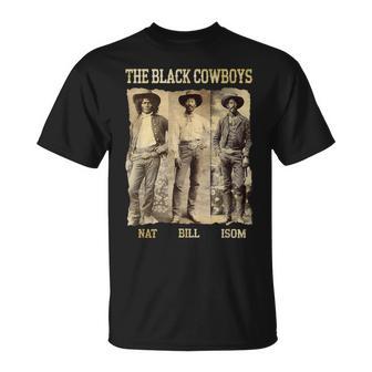 The Black Cowboys Western Rodeo Melanin Black History Texas T-Shirt - Thegiftio UK