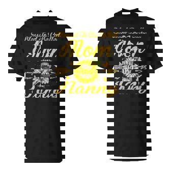Blessed To Be Called Mom And Nanny Sunflower T-Shirt | Mazezy
