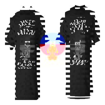 Blessed Haitian Queen Afro Caribbean Pride T-Shirt | Mazezy