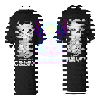 Bobalotl Axolotl Bubble Tea Boba Tea T-Shirt | Mazezy