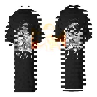 Boho Goat Rider Horse Desert Cowboy Tribal Art T-Shirt | Mazezy