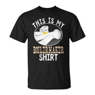 This Is My Boilermaker Shirt Humor Sarcasm Costume T-Shirt | Mazezy