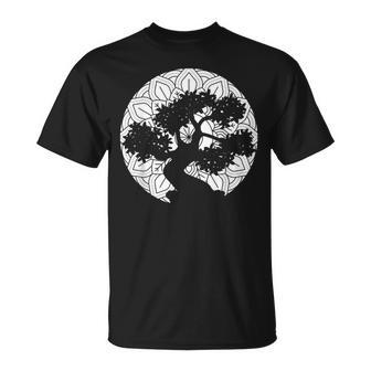 Bonsai Tree Mandala Zen Buddhist Yoga T-Shirt | Mazezy