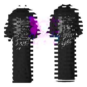 Bonus Mom Of The Birthday Girl Butterfly Party Matching T-Shirt | Mazezy